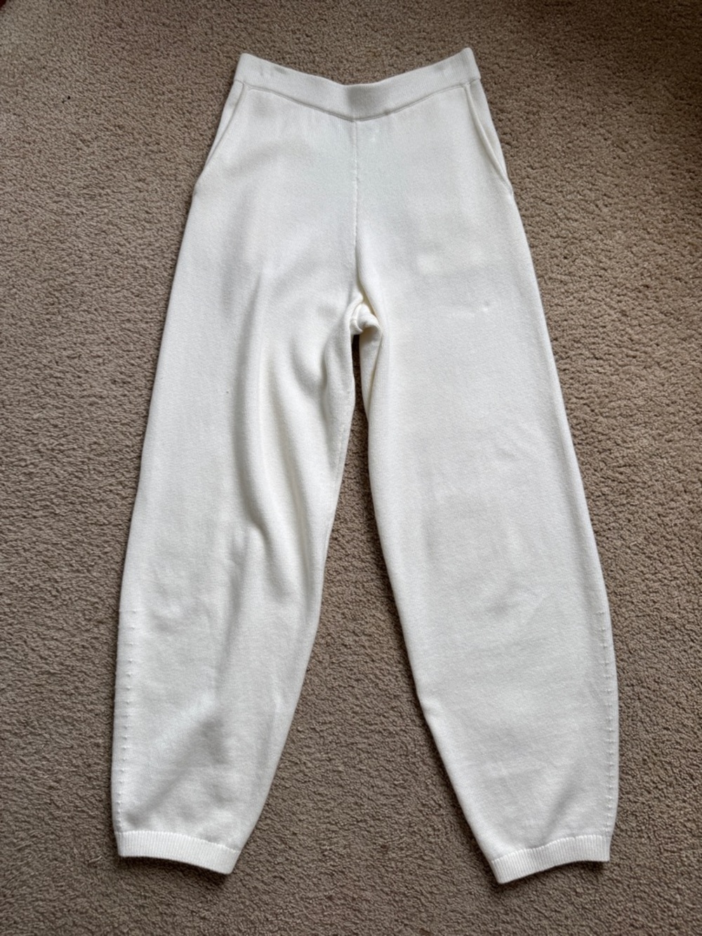 REVOLVE Knit Pants in Ivory from Tularosa